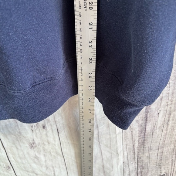 Vintage Stressed Out Embroidered Navy Blue Crewneck Sweater large - Picture 6 of 6